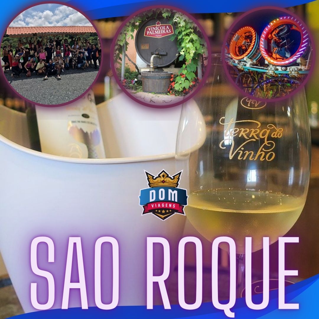 SÃO ROQUE  - ROTA DO VINHO + FABRICA CACAU SHOW + TOUR