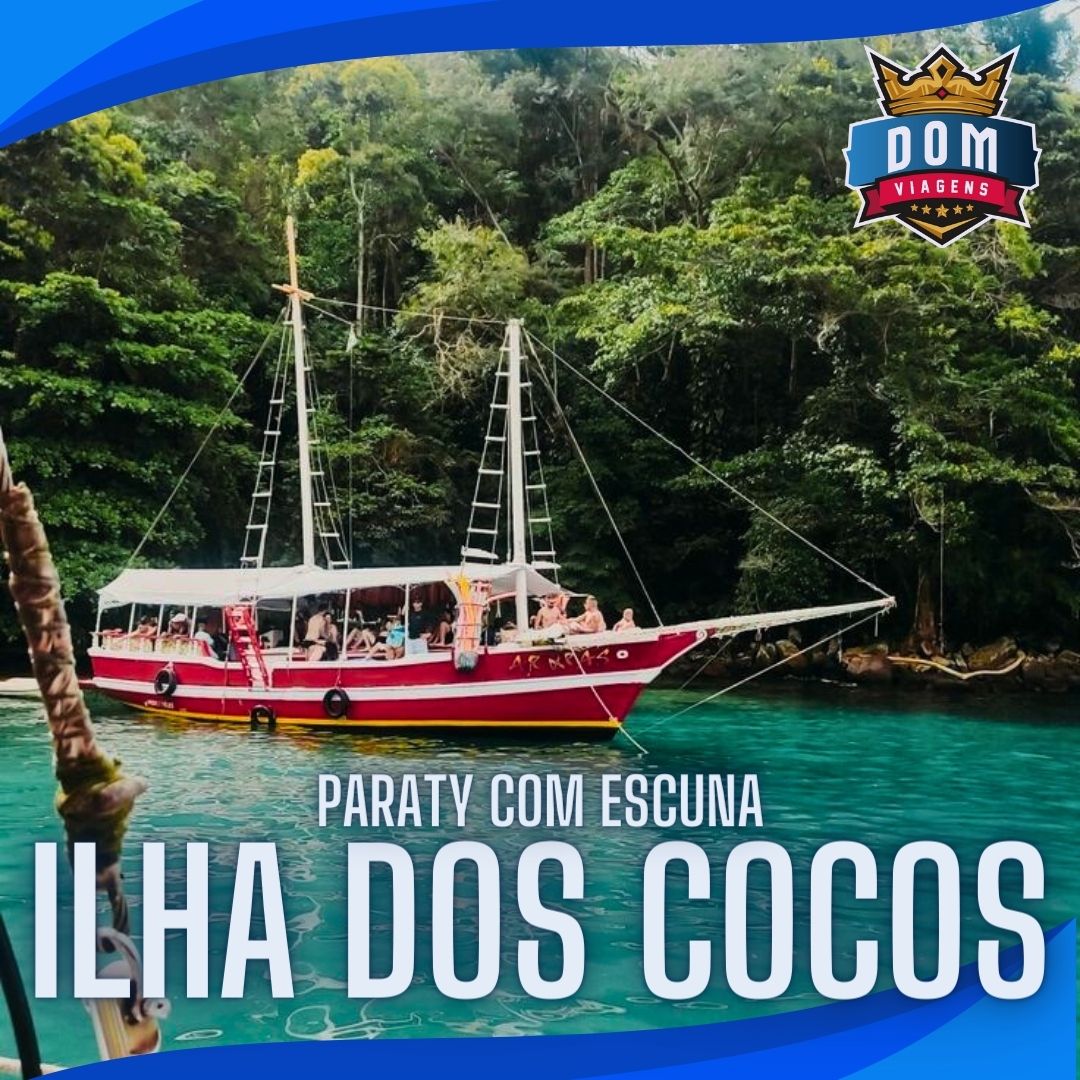 Paraty - Ilha dos Cocos - c/escuna